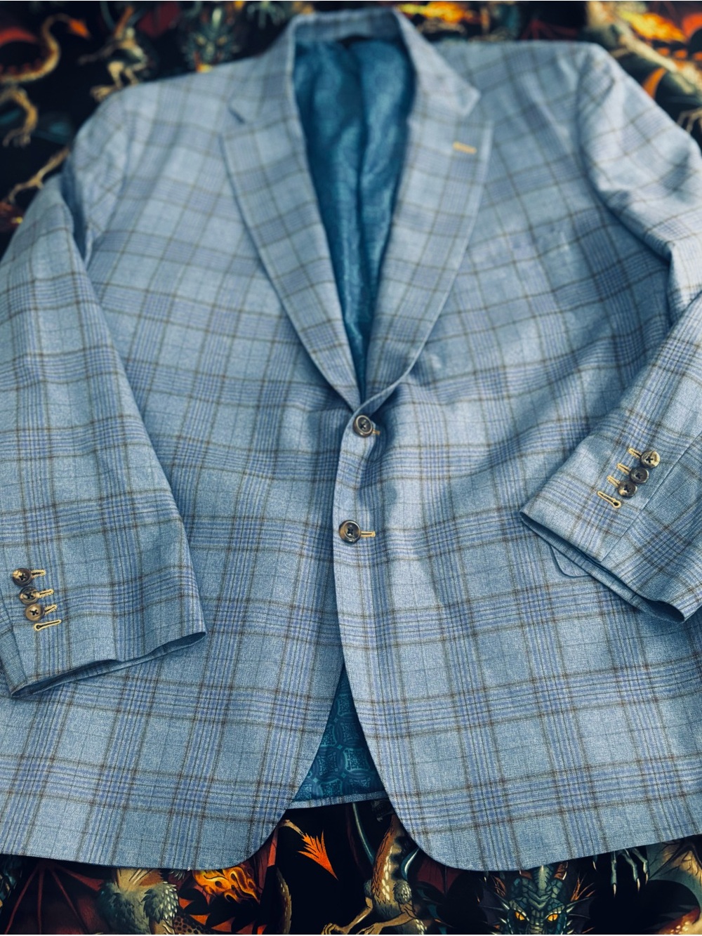Tom James Executive Collection Bespoke Sport Jacket, 48R *see measurements* - Picture 2 of 8